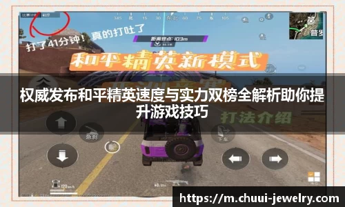 权威发布和平精英速度与实力双榜全解析助你提升游戏技巧